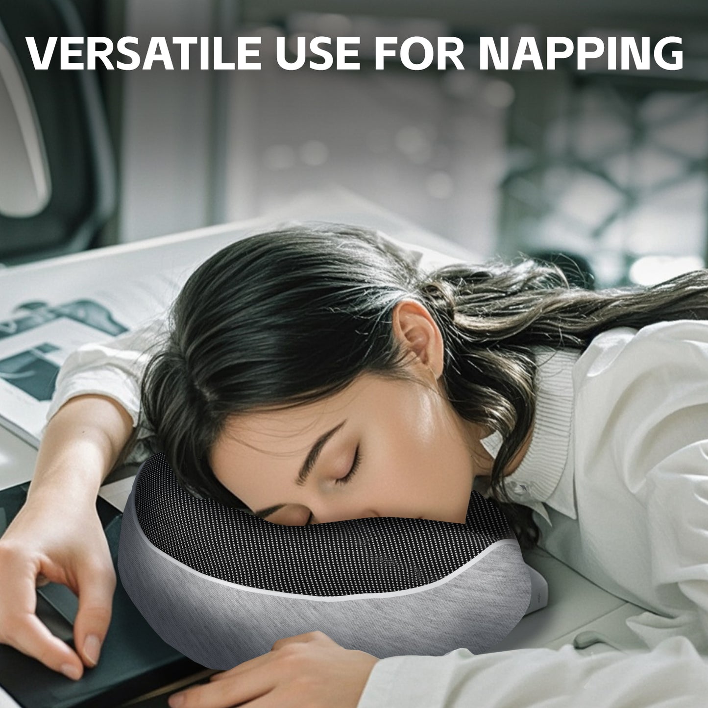 Compact Luxury Memory Foam Travel Pillow