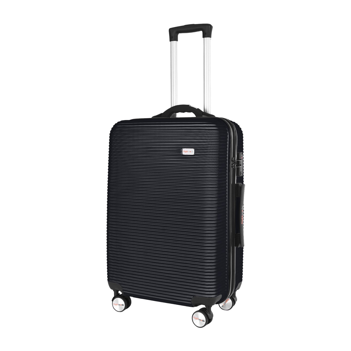 24" Digital Weighing Scale and USB Charging Port Lightweight Luggage Suitcase Silver Black