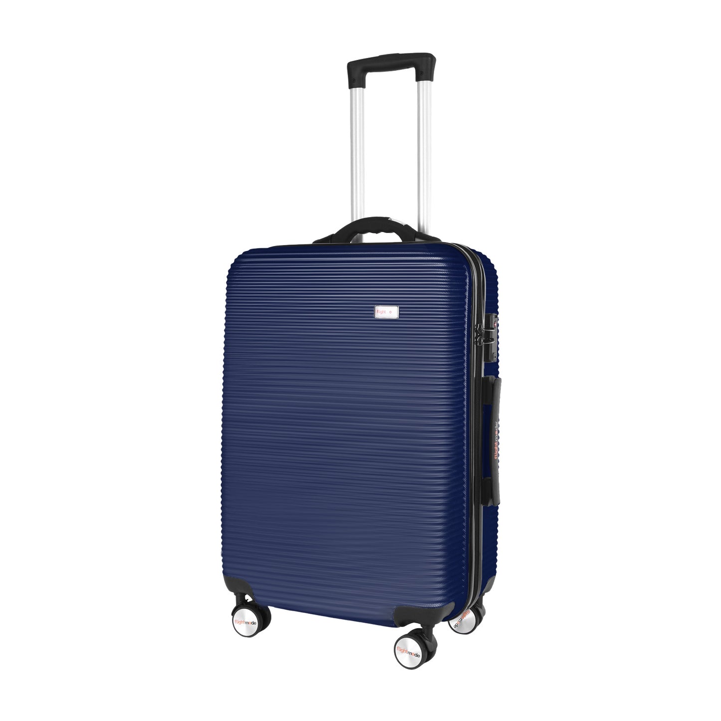 24" Digital Weighing Scale and USB Charging Port Lightweight Luggage Suitcase Silver Blue