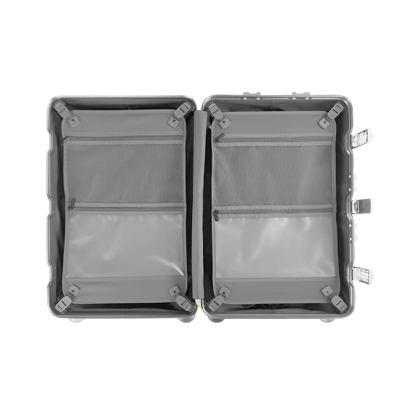 silver suitcase