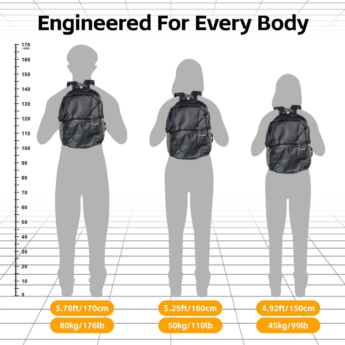 16L Travel Foldable Lightweight Backpack