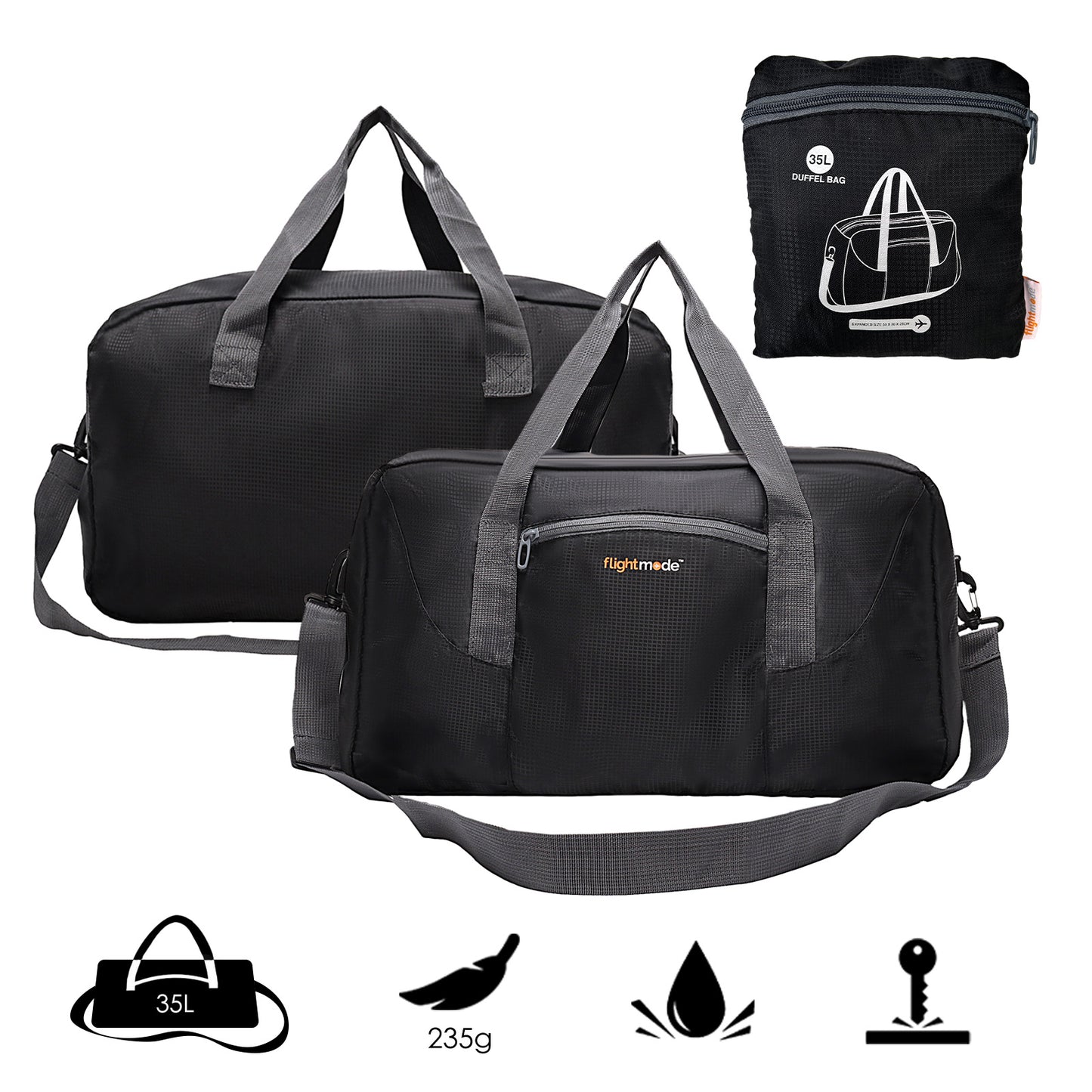 35L Foldable Lightweight Duffel Travel Bag