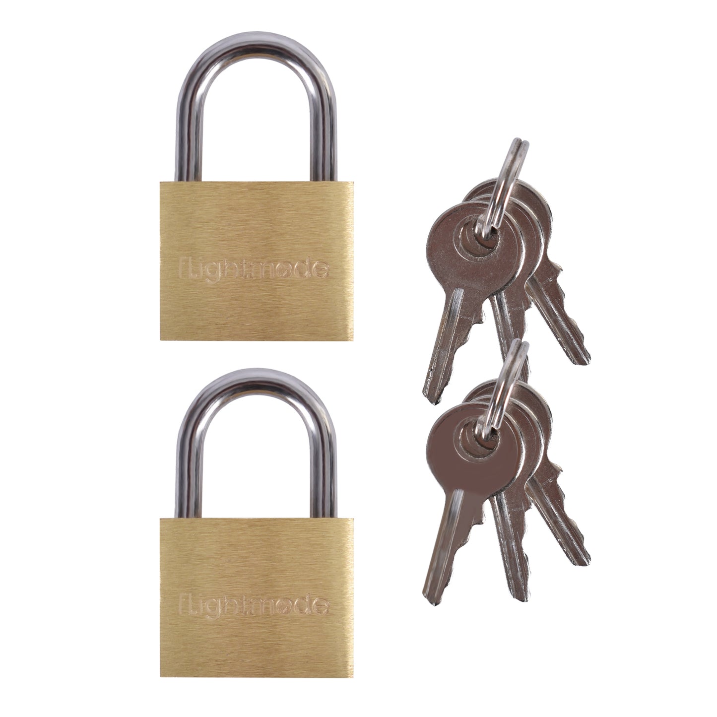 2 Pcs Brass Padlock