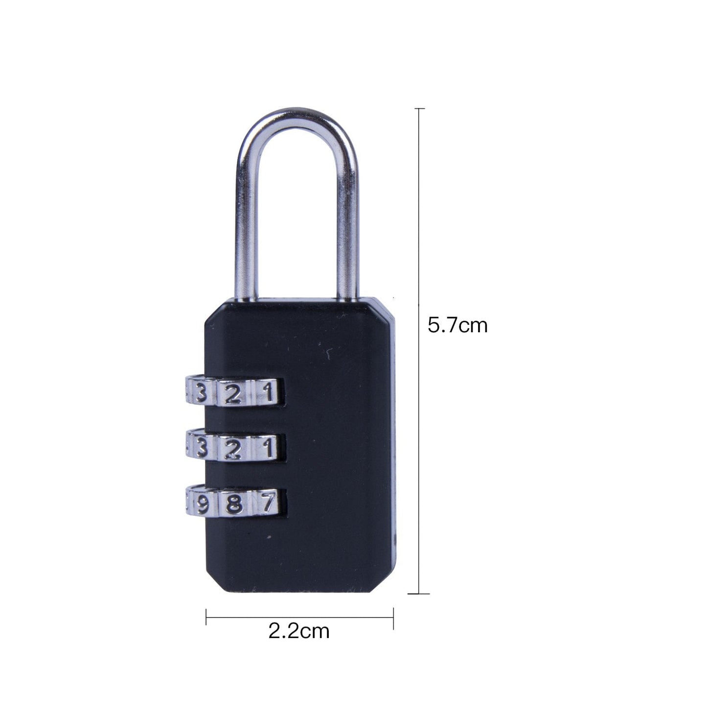Flightmode locks 2 Pack Combination 3 Dial Smooth Padlocks