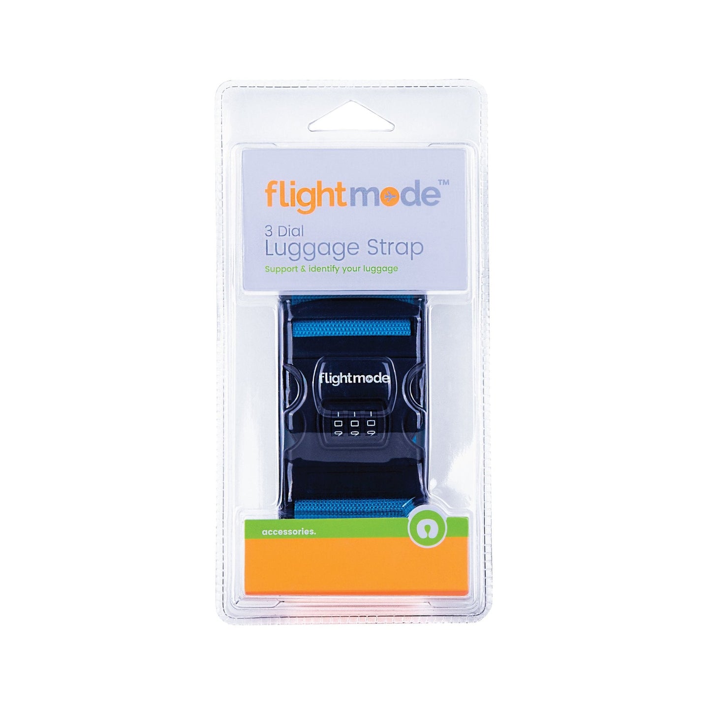 Flightmode 3 Dial Travel Bag Strap Random Color