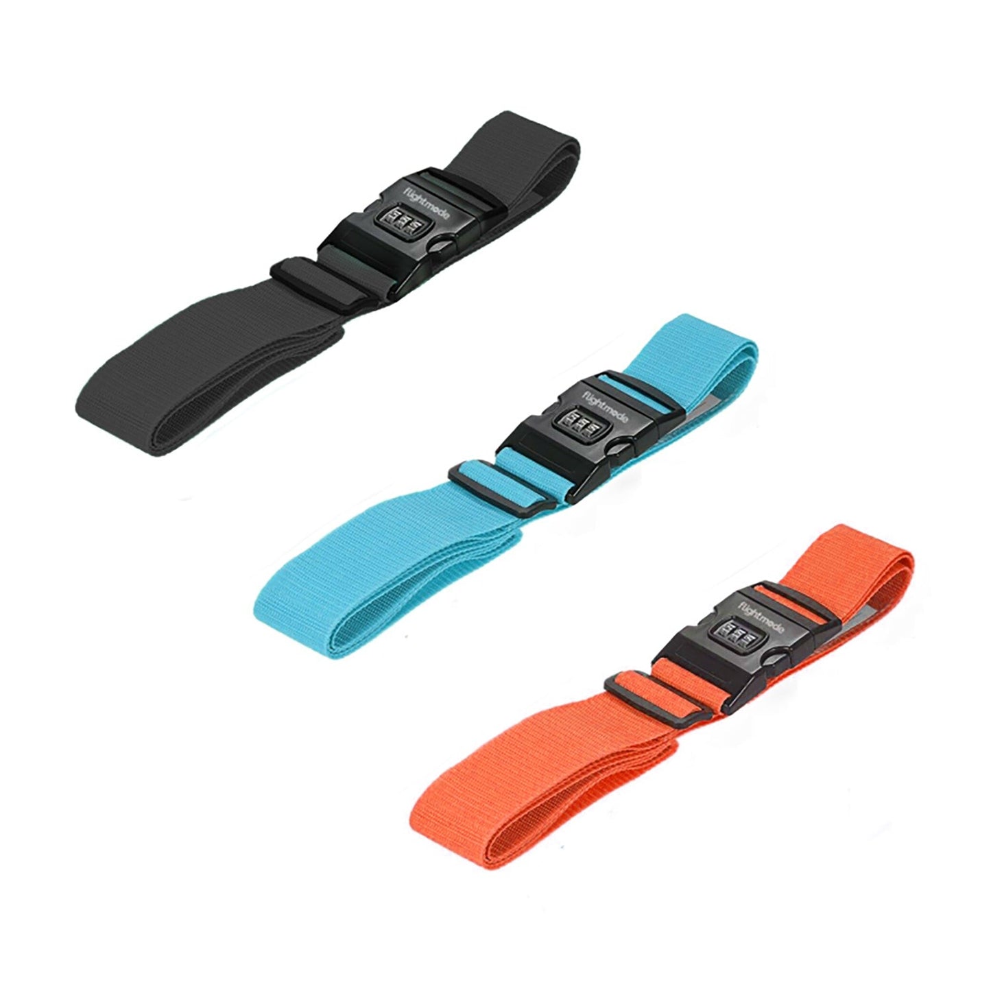 Flightmode 3 Dial Travel Bag Strap Random Color