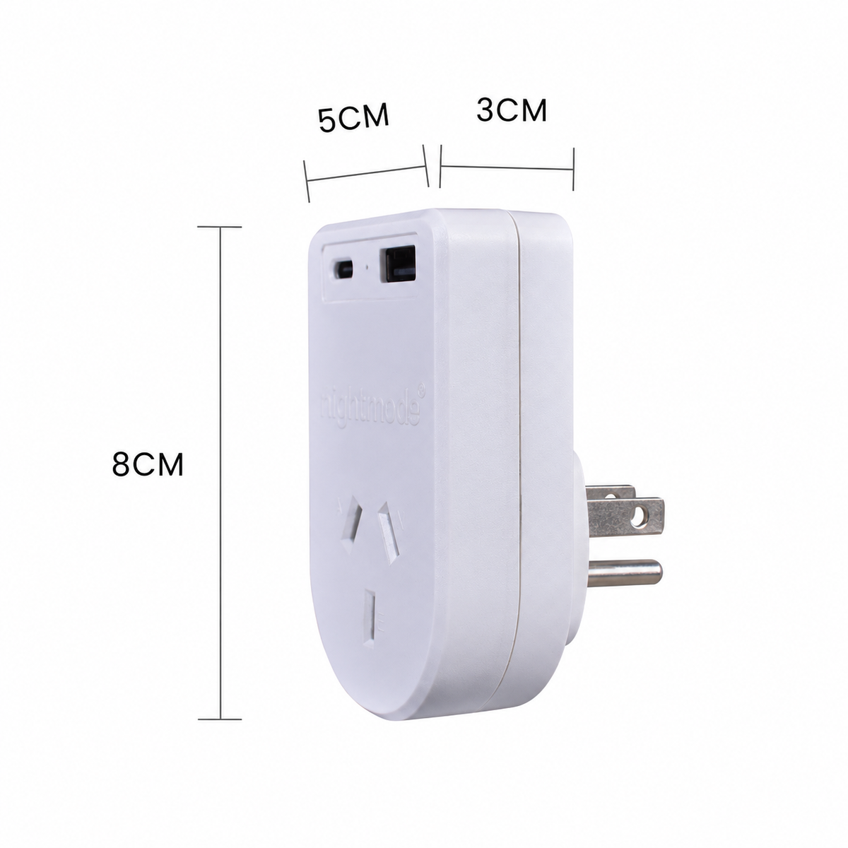 Outbound AU/NZ to USA/CANADA Travel Adaptor with USB Type C & A