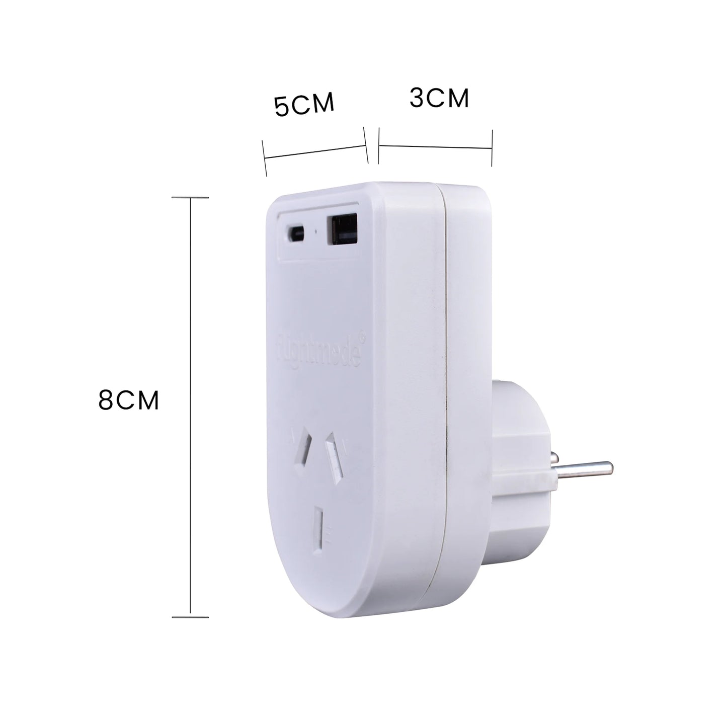 Outbound AU/NZ to USA/CANADA Travel Adaptor with USB Type C & A