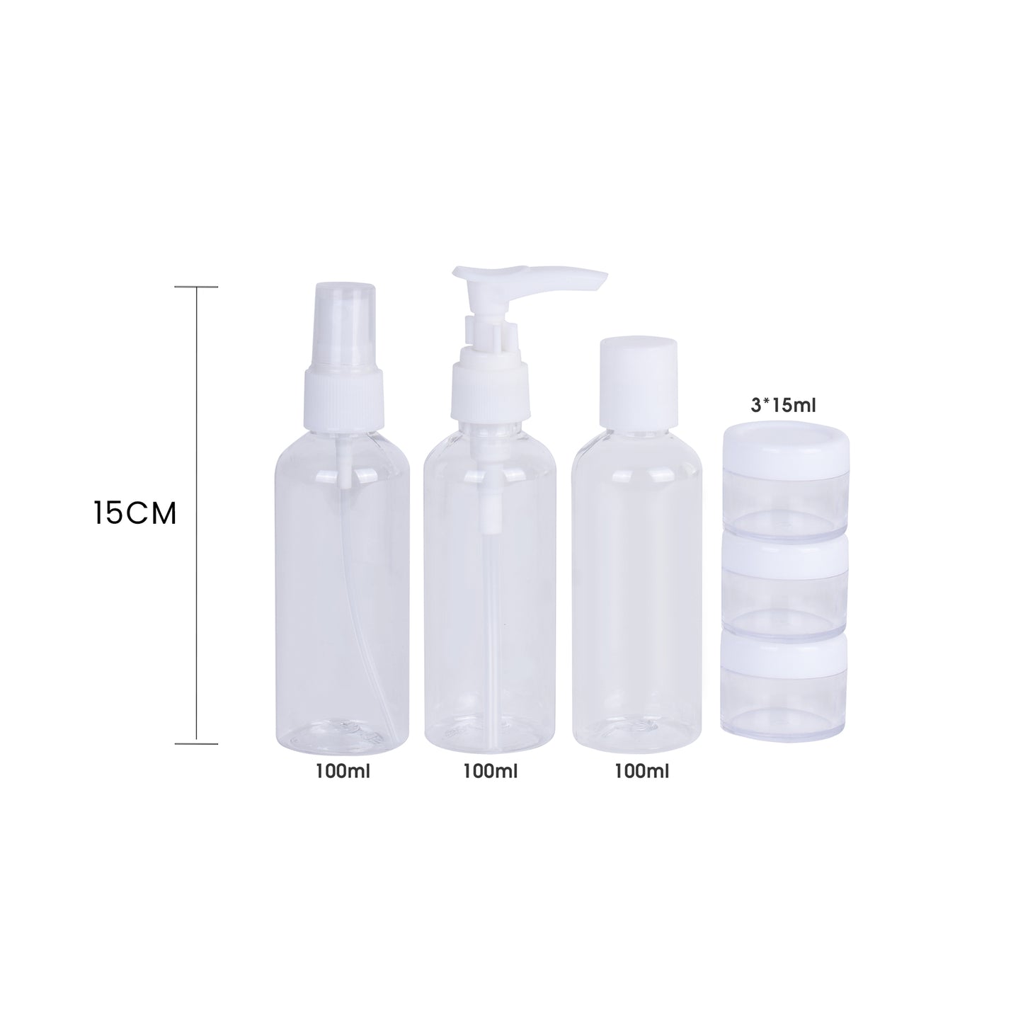 Travel Bottle Set Large