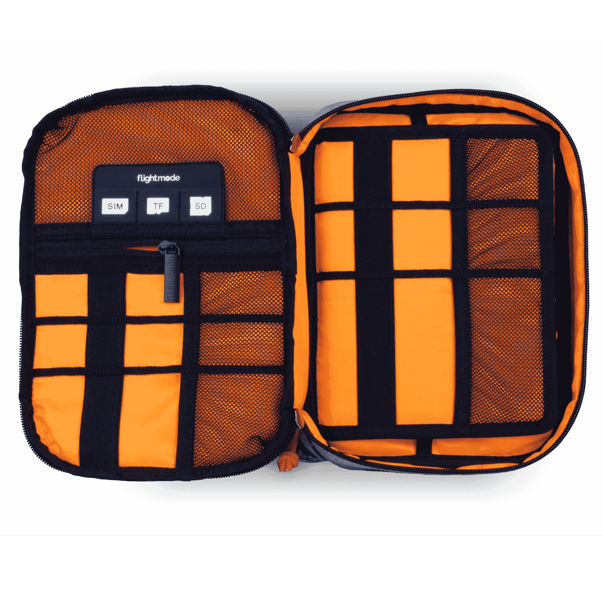 interior face of cable organiser bag black