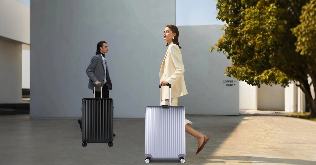 Flightmode Aluminium Luggage LARGE- Black