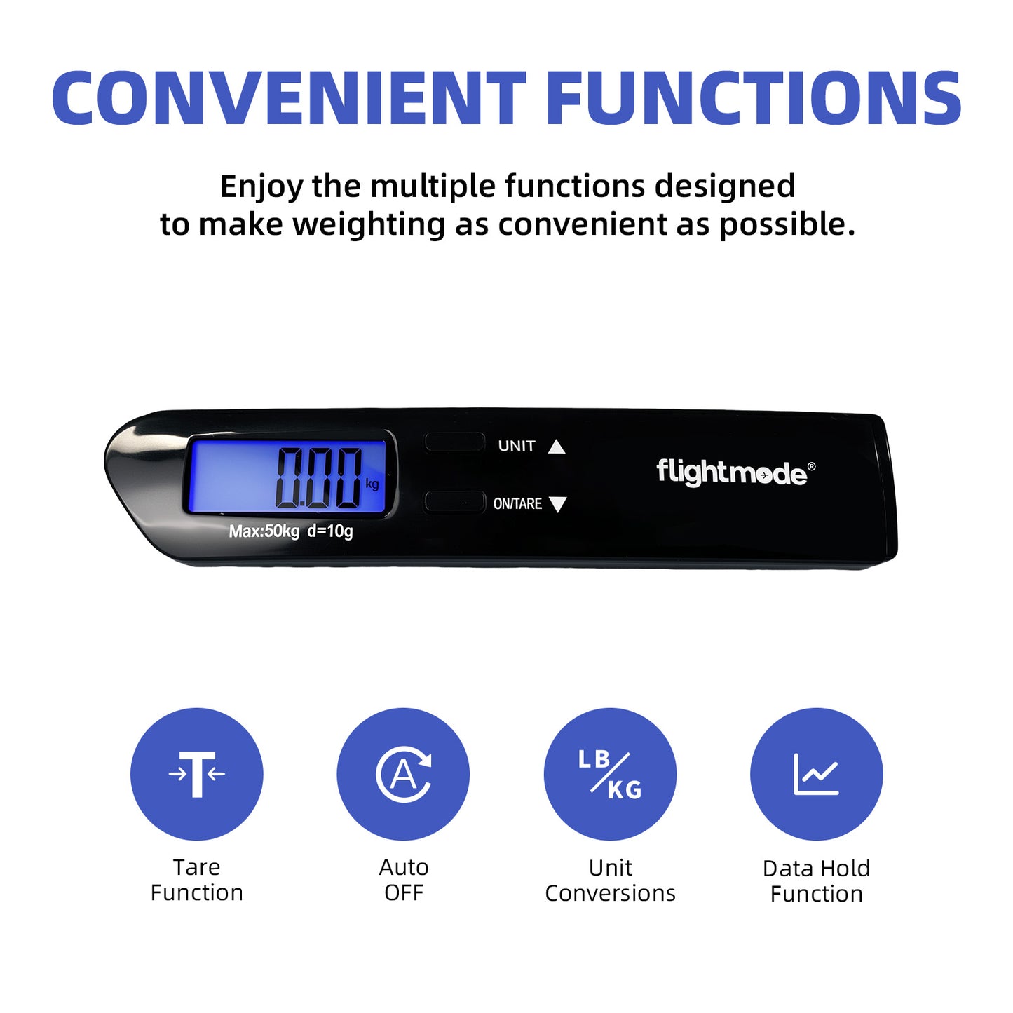 Flightmode 50KG Digital Luggage Scale
