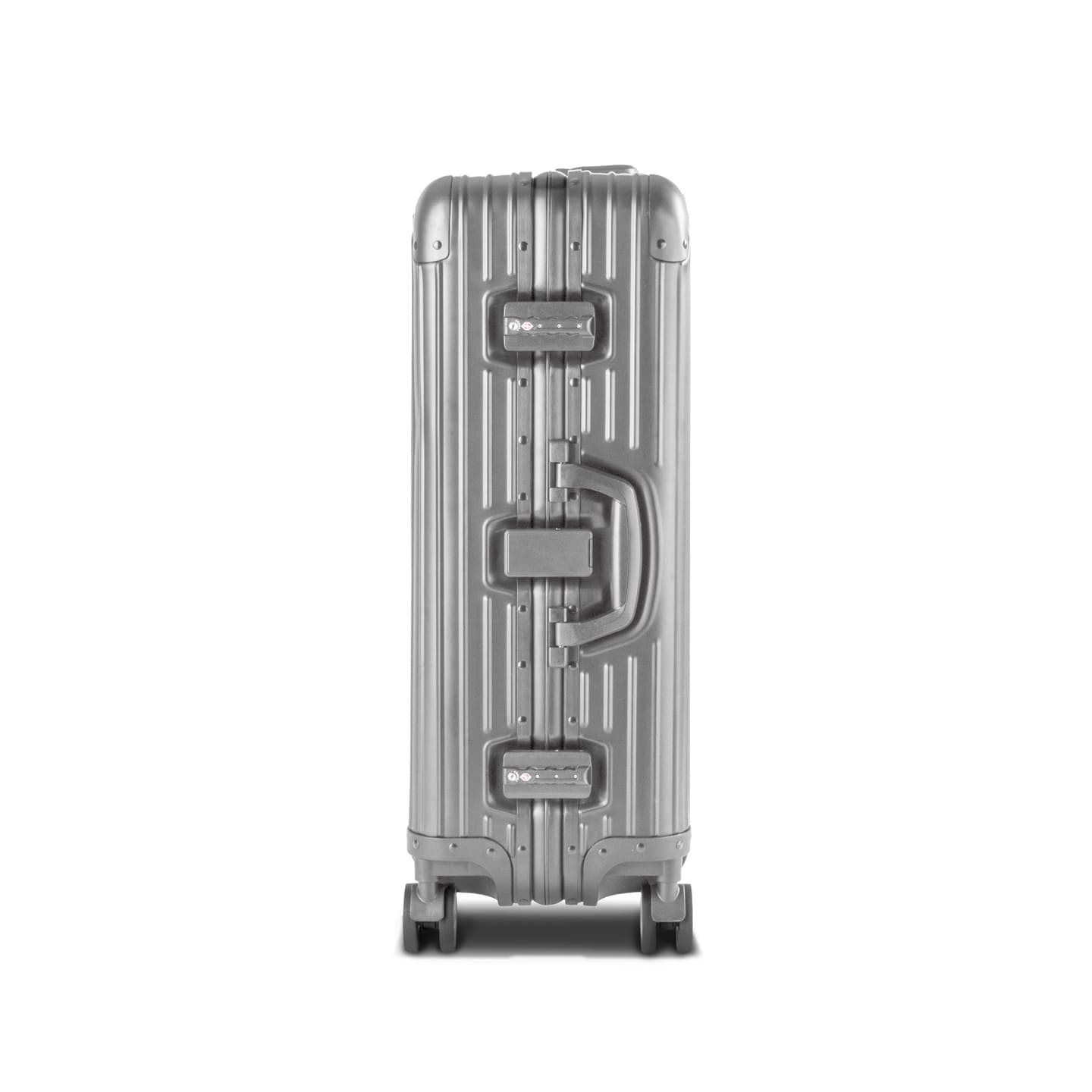silver suitcase