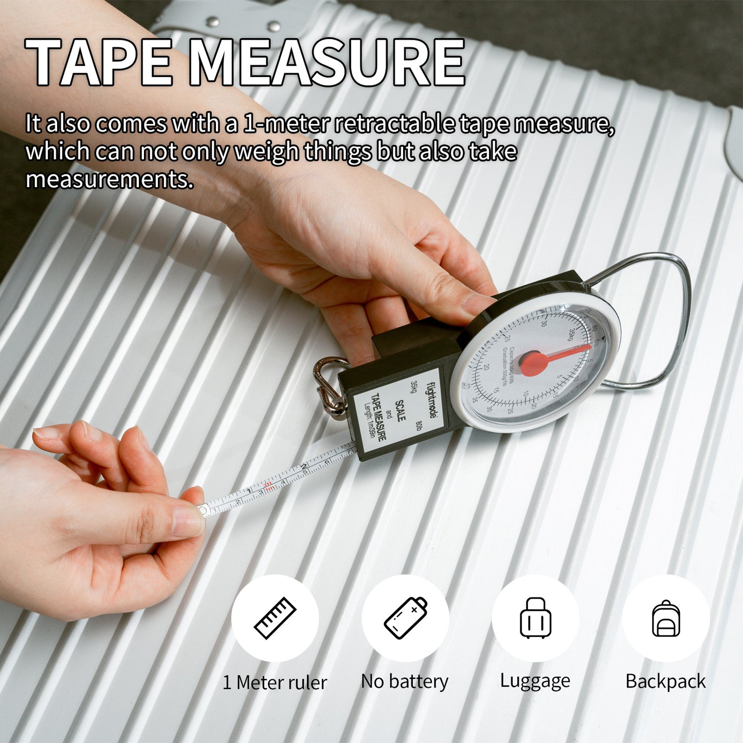 Flightmode Analogue Luggage Scale