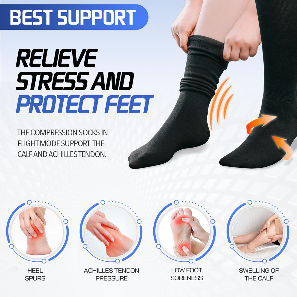 Flight Socks | Compression Socks for Flying | Size M – Flightmode