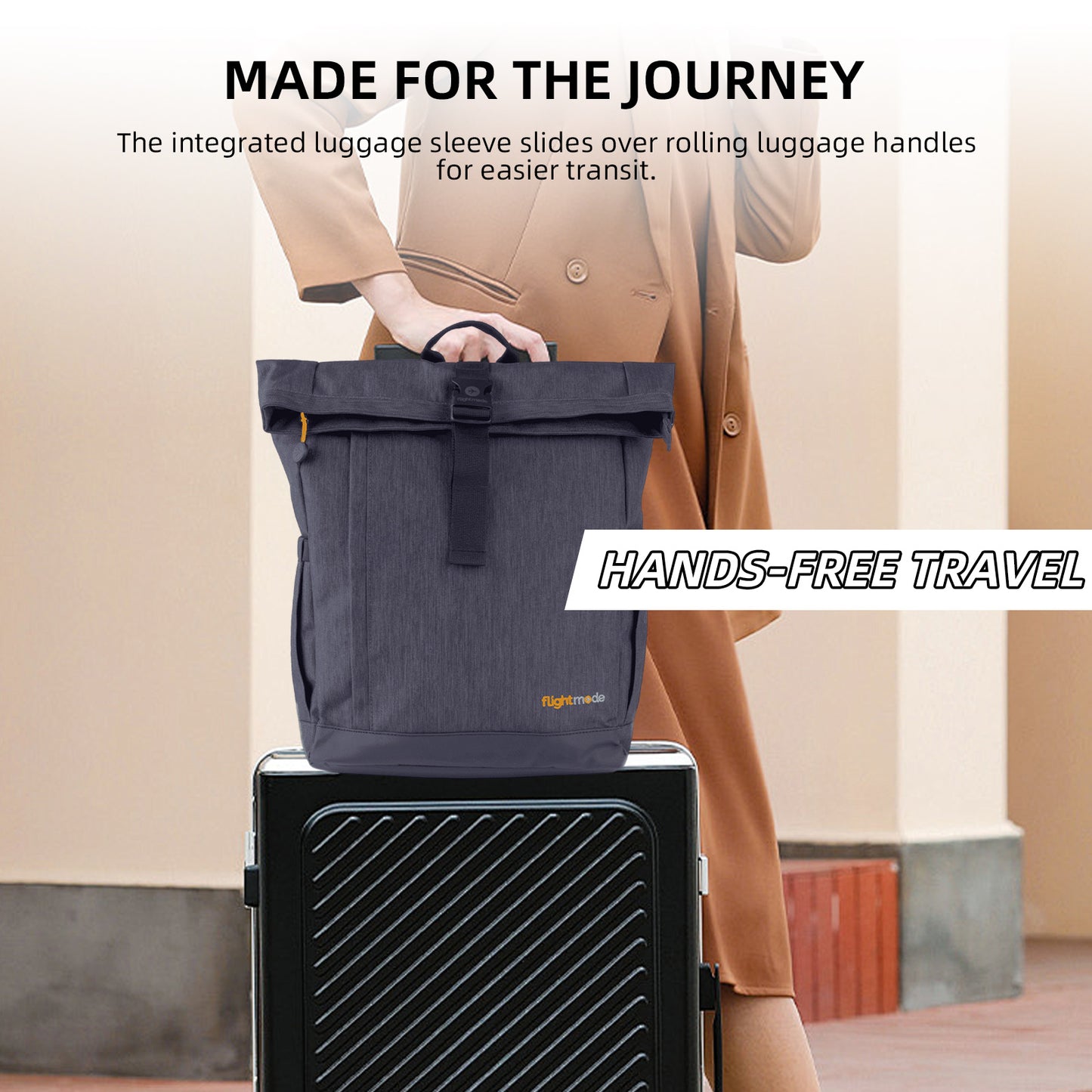 Flightmode Waterproof Day Tripper Backpack - BLACK