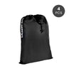 4 Pcs Travel Laundry Bag Drawstring Water Resistant Sports Gym Clothes Organiser