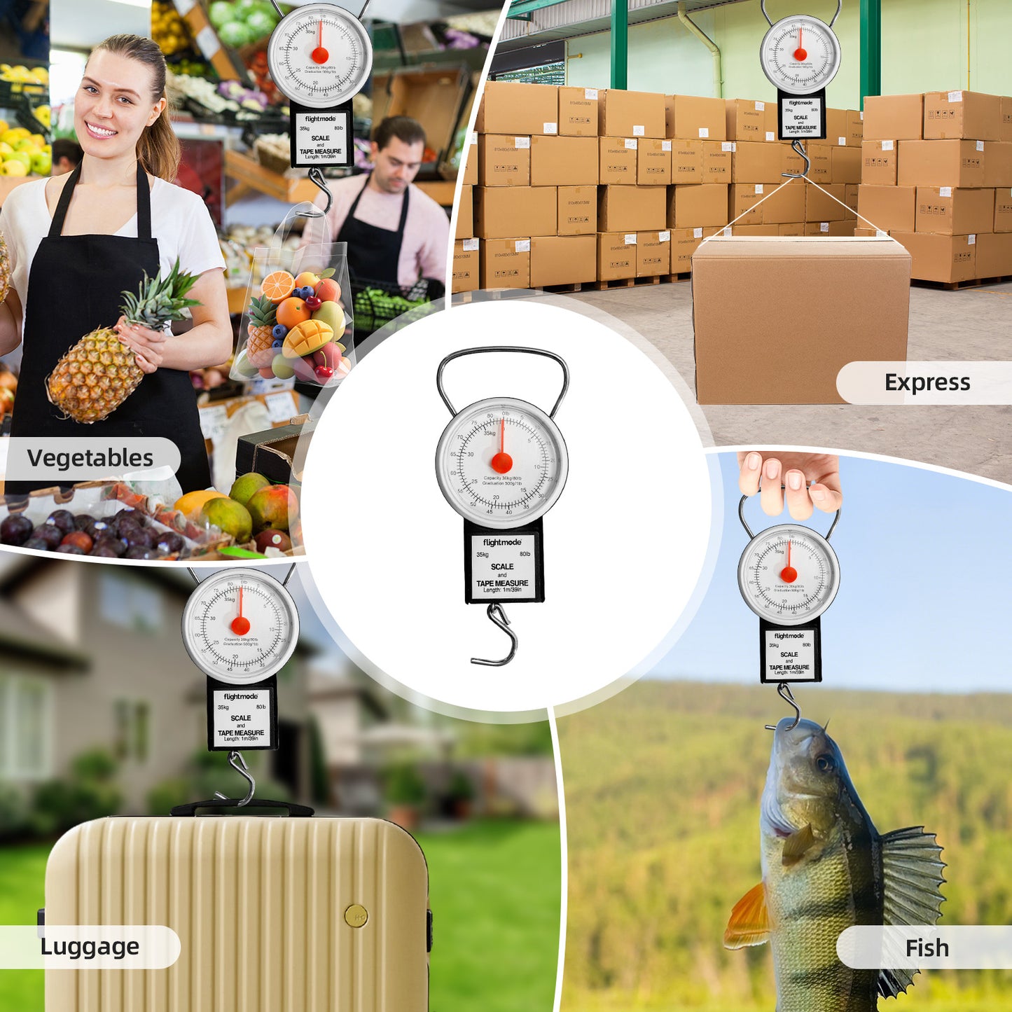 Flightmode Analogue Luggage Scale