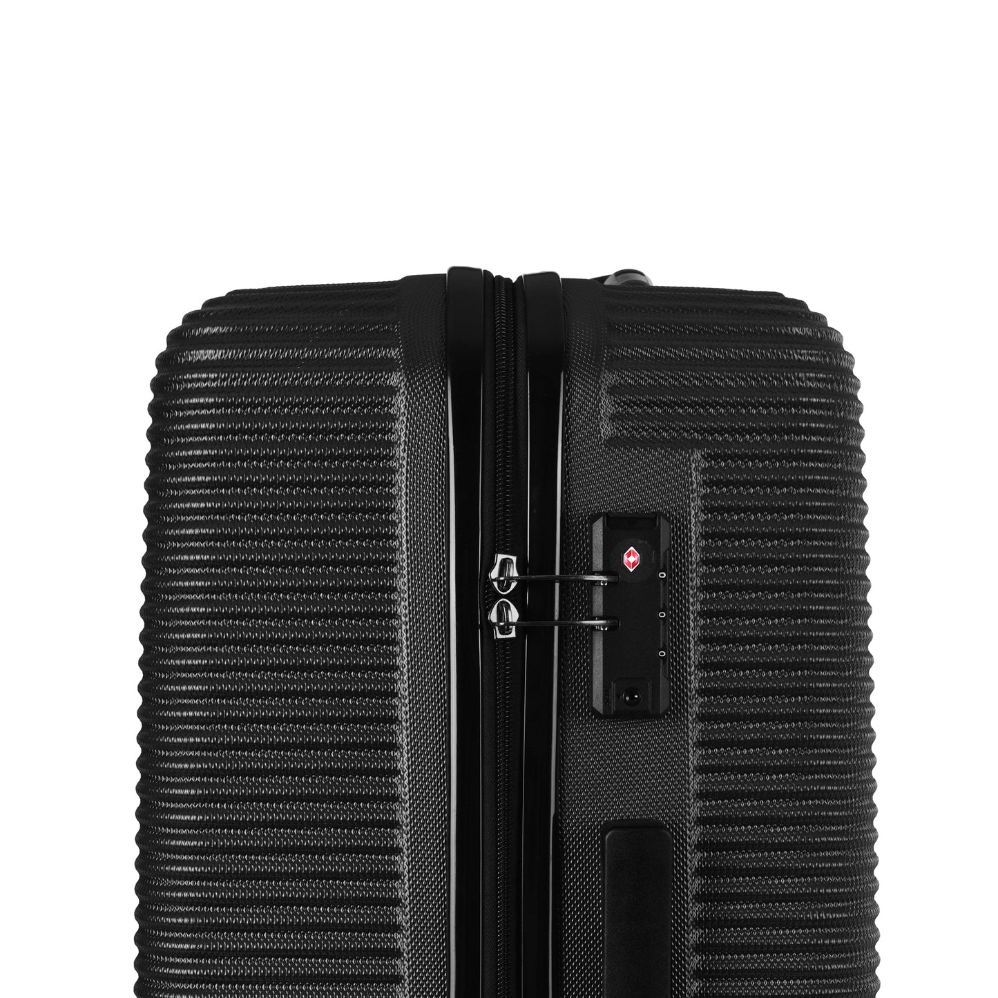 20" Digital Weighing Scale and USB Charging Port Lightweight Carry-on Luggage Suitcase Black