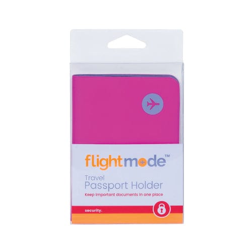Flight Mode 2Pk PVC Waterproof Wallet Travel Passport Holder Assorted Color