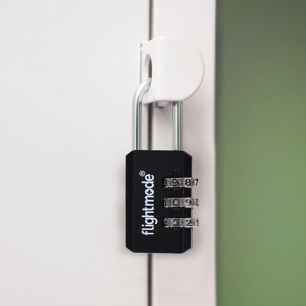 2 Pcs Combination 3 Dial Smooth Padlocks