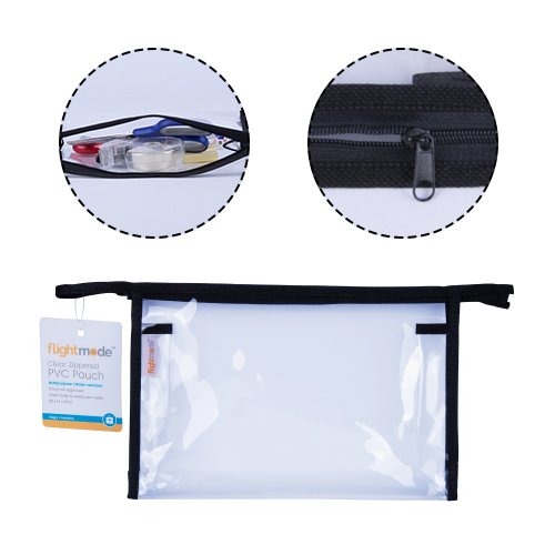 PVC Clear Zippered Pouch
