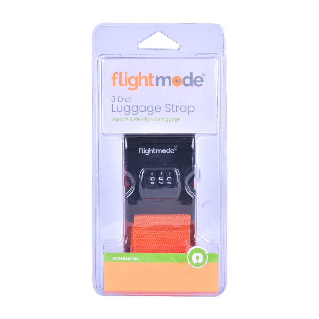 Flightmode 3 Dial Travel Bag Strap Random Color