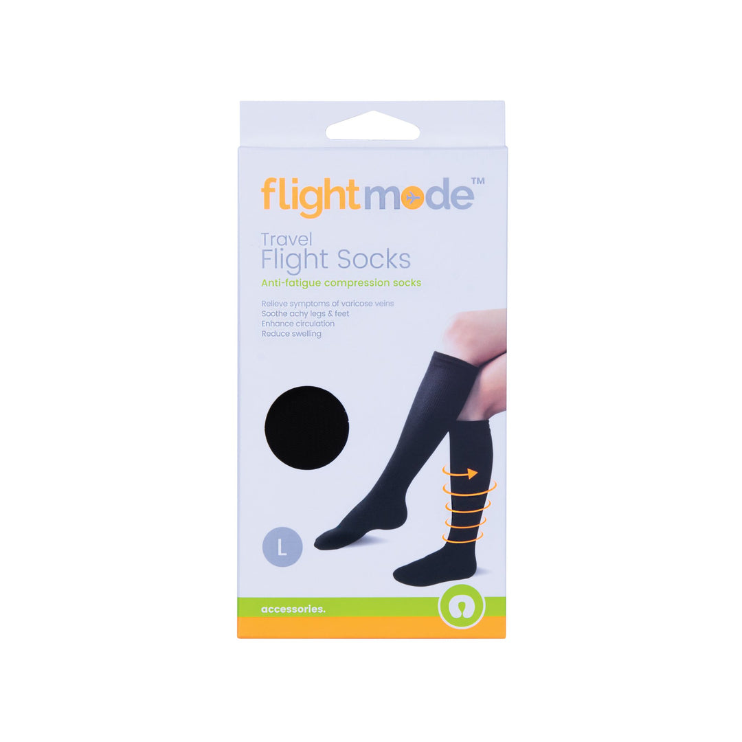 Travel Anti-Fatigue Flight Compression Socks Size L – Flightmode