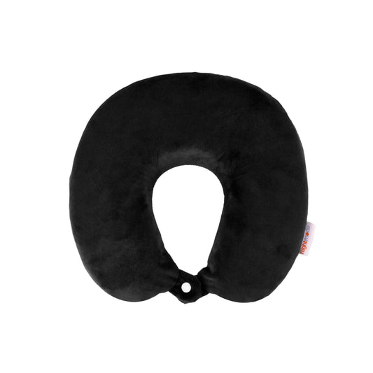 Deluxe Memory Foam Travel Pillow Black