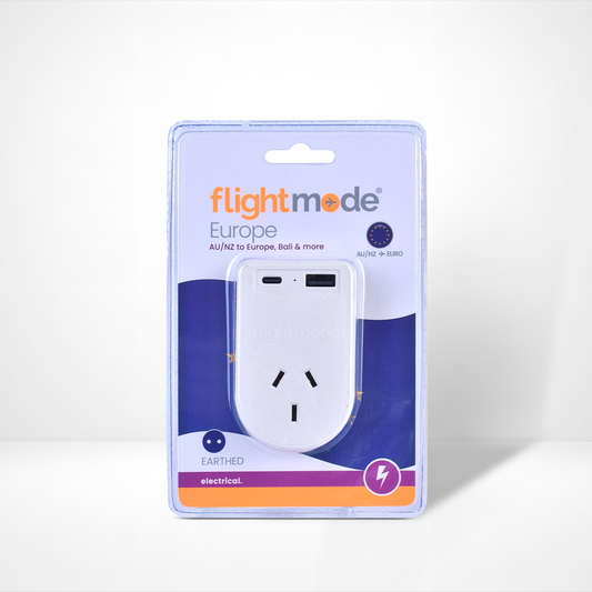 Outbound AU/NZ to EUROPE/BALI Travel Adaptor with USB Type C & A