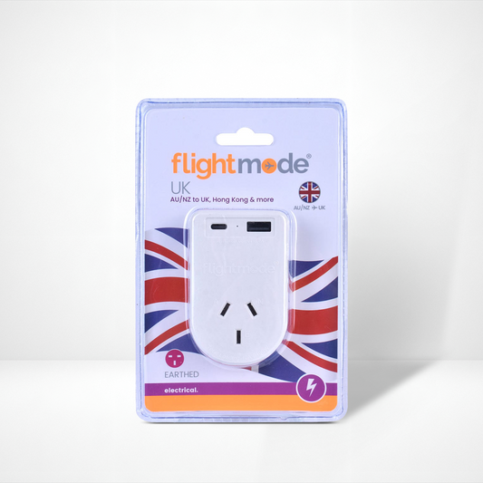 Outbound AU/NZ to UK/HONG KONG Travel Adaptor with USB Type C & A