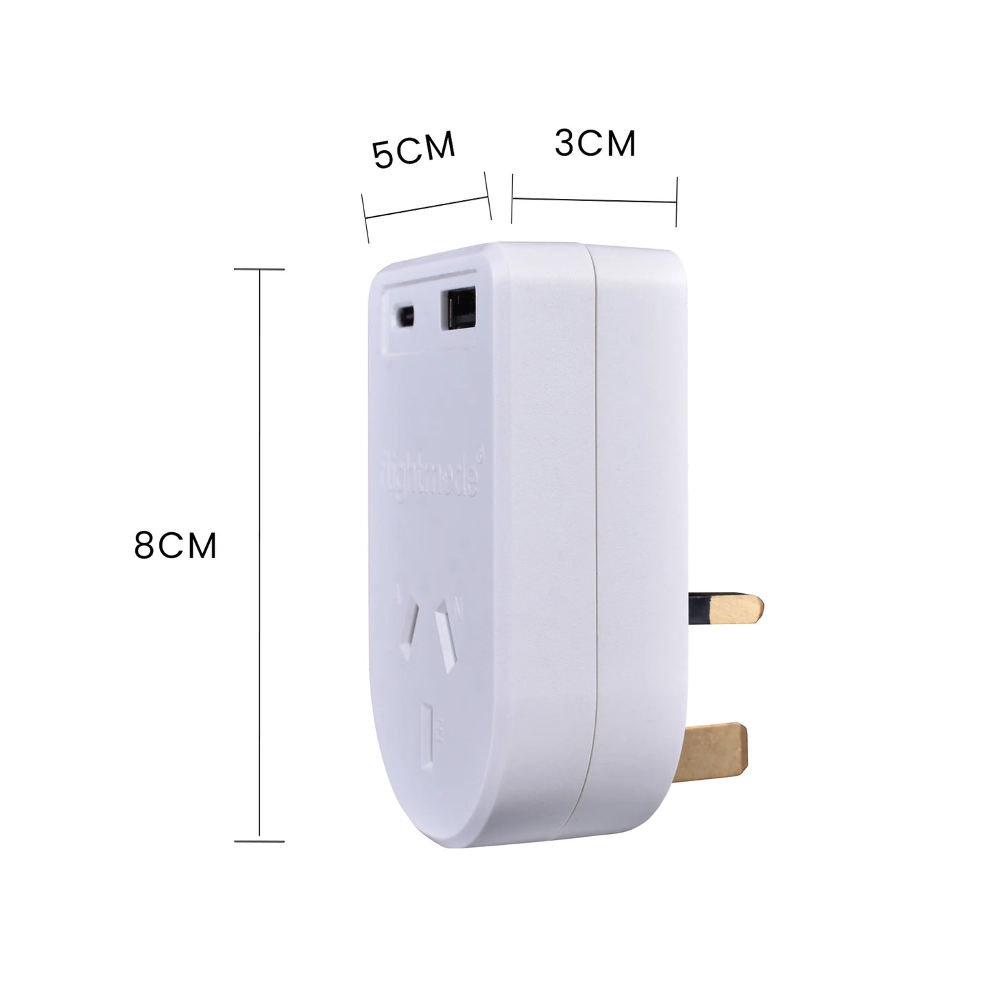 Outbound AU/NZ to UK/HONG KONG Travel Adaptor with USB Type C & A