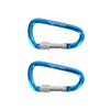 2 Pcs Travel Luggage Carabiners - Blue