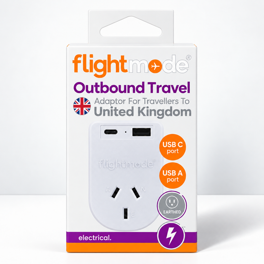 Outbound AU/NZ to UK/HONG KONG Travel Adaptor with USB Type C & A