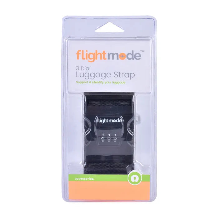 Flightmode 3 Dial Travel Bag Strap Random Color
