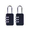 2 Pcs Combination 3 Dial Smooth Padlocks