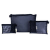 3 Pcs Zipper Travel Cosmetic Mesh Bag Set
