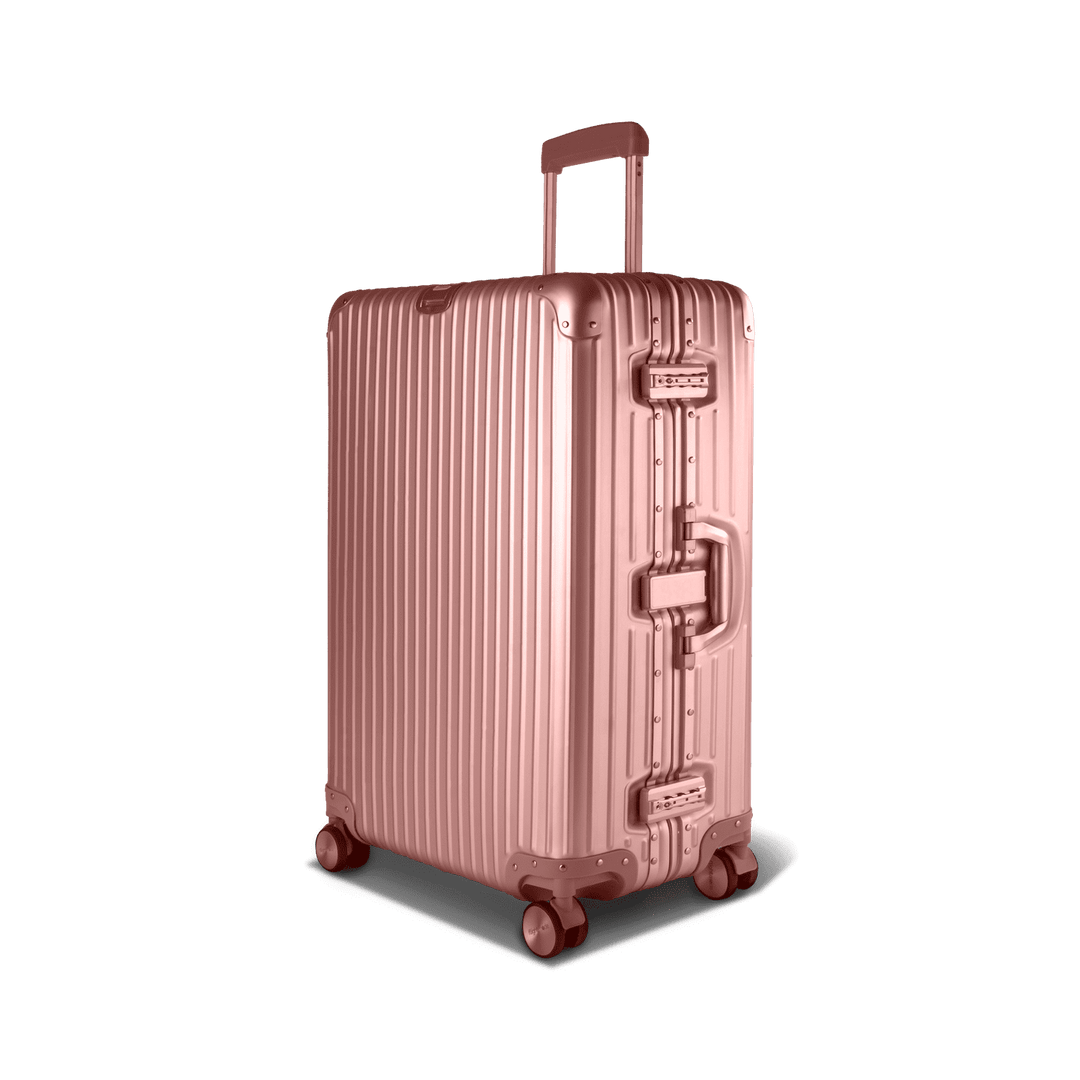 Rose gold suitcase medium best sale